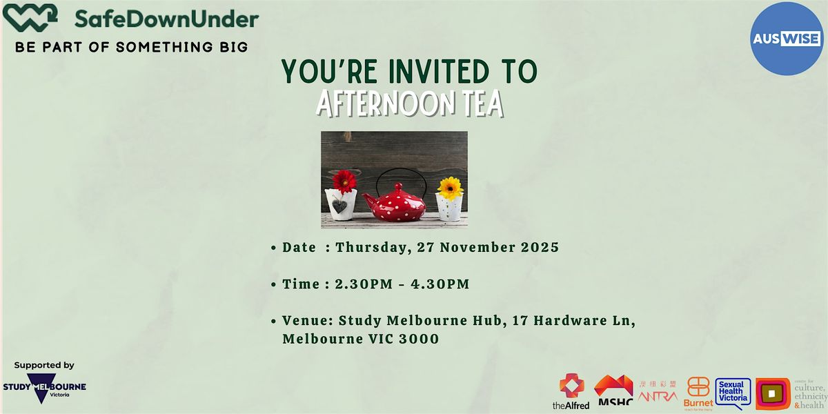 Afternoon Tea: Shaping the Future of OSHC Together, 27 November | Event in Melbourne | AllEvents