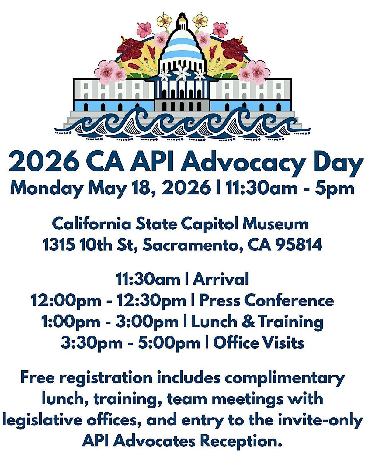 2026 CA API Advocacy Day, 18 May | Event in Sacramento | AllEvents