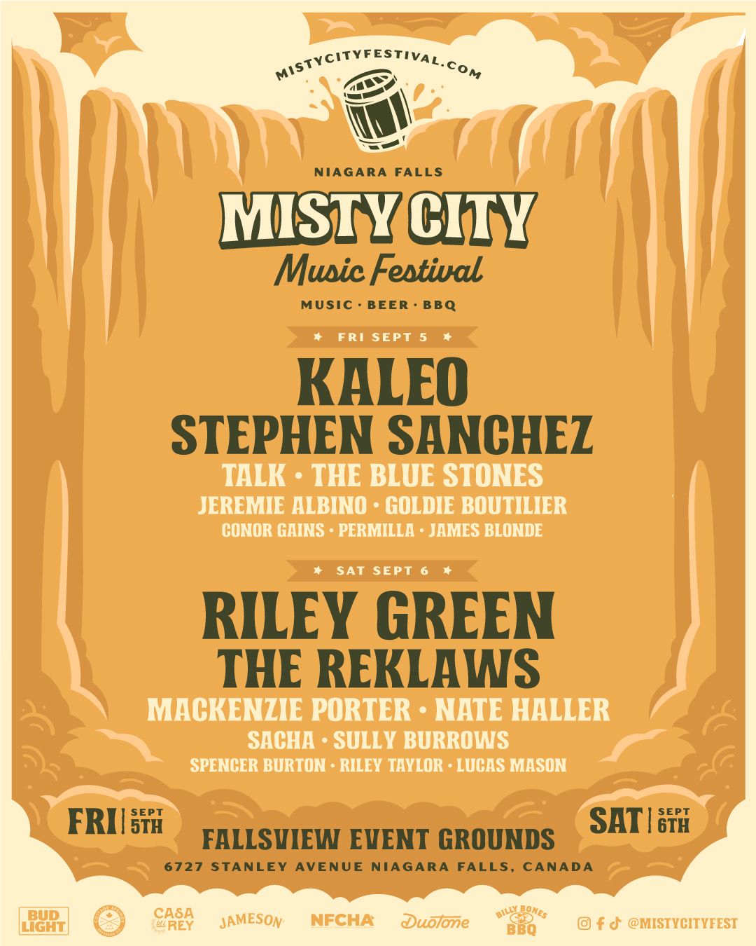 2025 Misty City Music Festival - Saturday at Fallsview Event Grounds, 6 September | Event in Niagara Falls