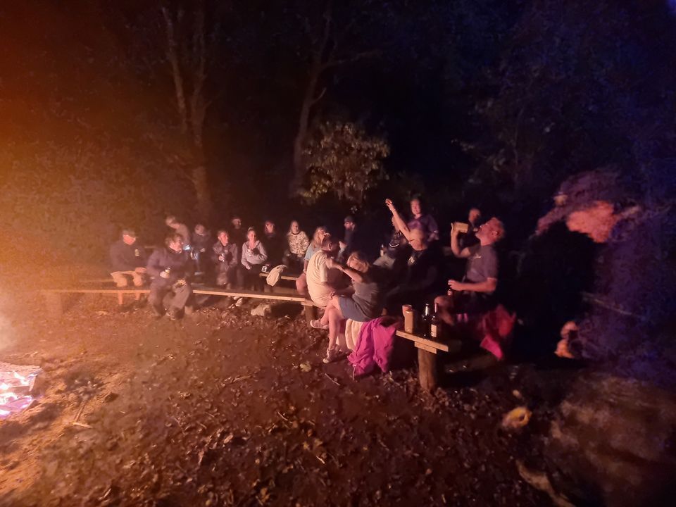 End of summer camp out in Hawarden, Gladstone Estate, Hawarden, 1