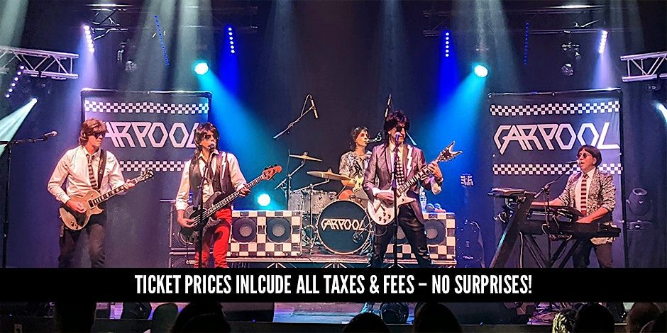 Carpool - #1 Cars Tribute Band, 2 May | Event in Woodstock | AllEvents