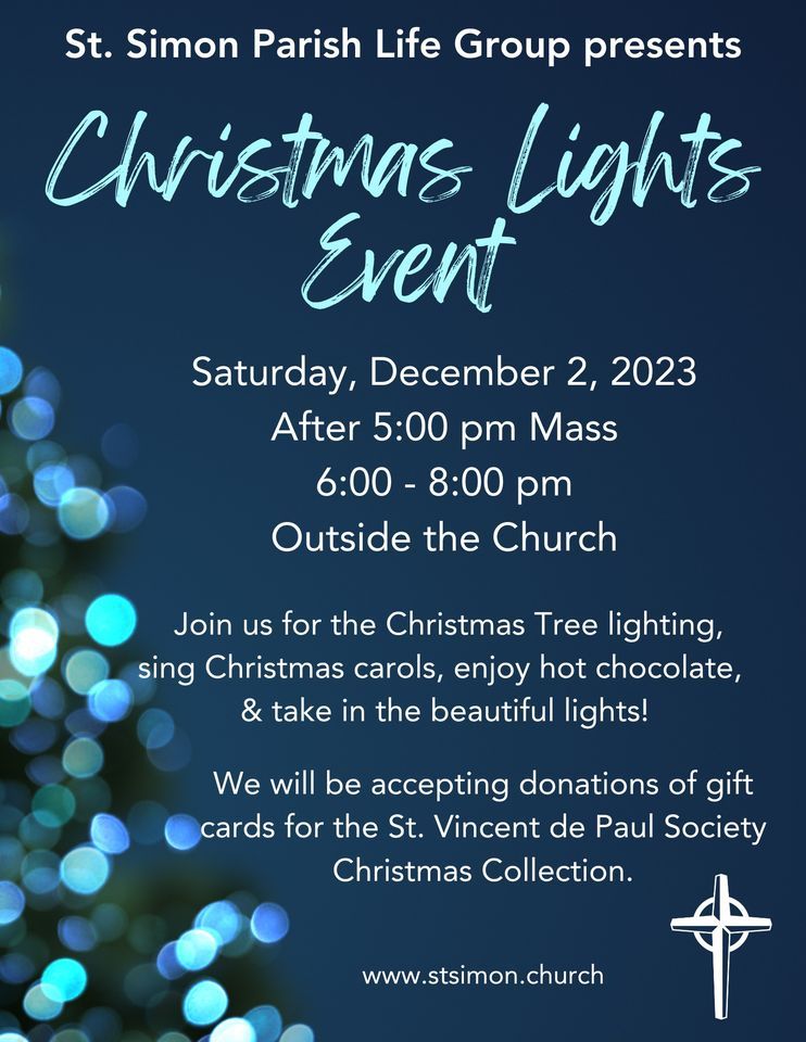 St. Simon Christmas Lights Event, Saint Simon Catholic Church, Los