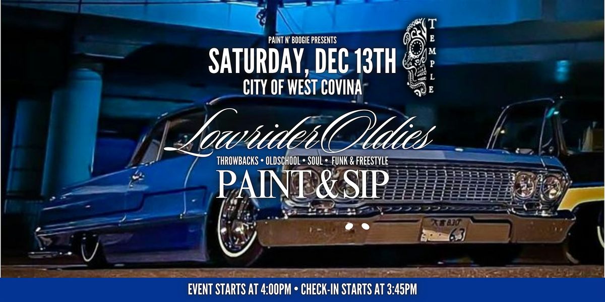 Paint N' Sip w/ STILO ROLAS: Oldies  • Old-School •  Funk & Freestyle+More!, 13 December | AllEvents