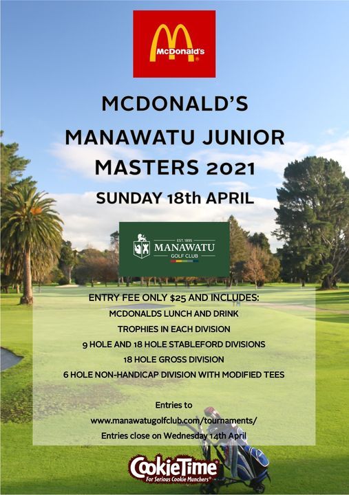 Manawatu Junior Masters 2021 Manawatu Golf Club 19 Centennial Drive Palmerston North April 18 2021 Allevents In