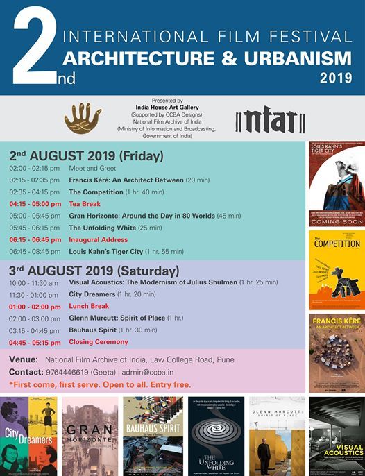 2nd International Film Festival on Architecture and Urbanism, National