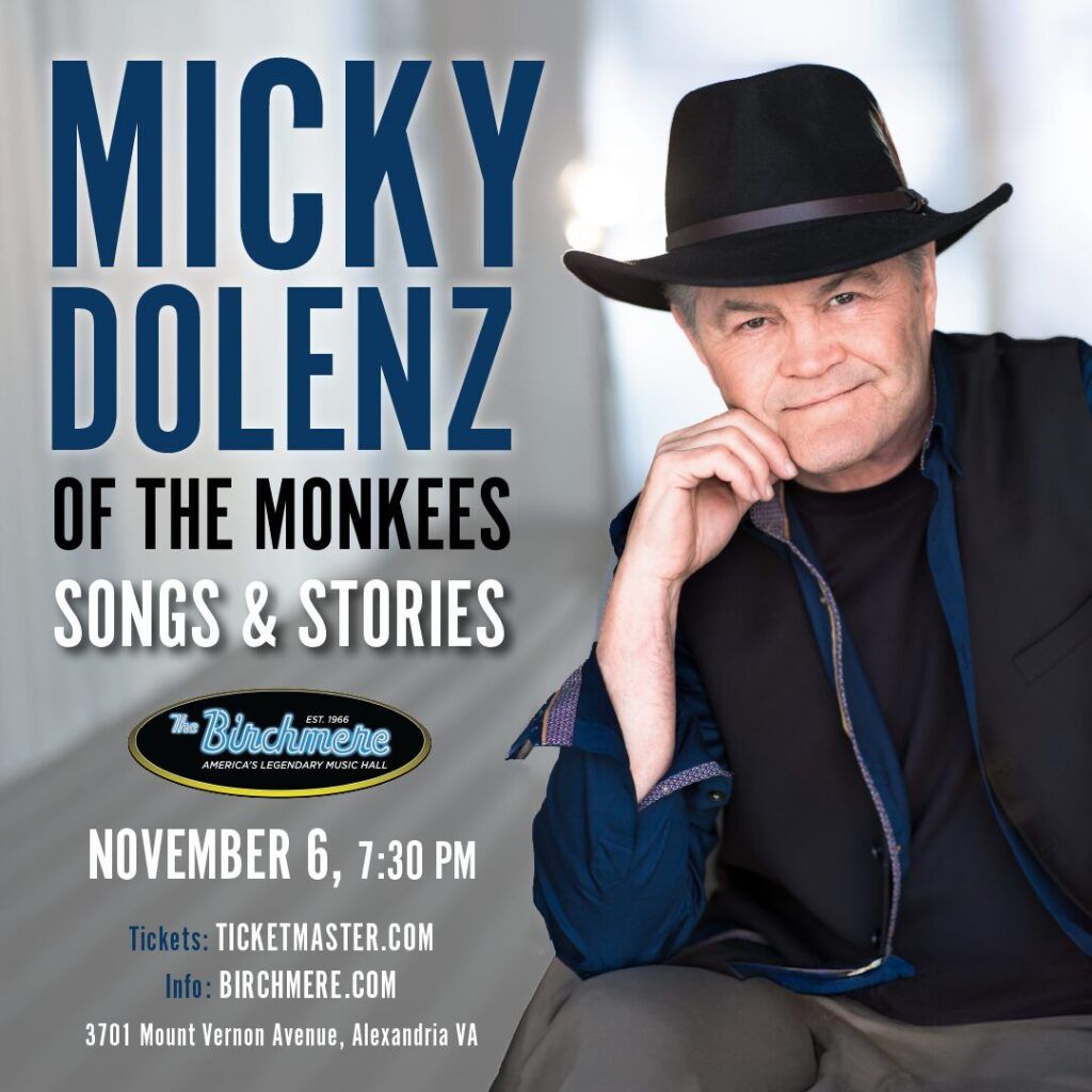 Micky Dolenz of The Monkees: Songs & Stories at Birchmere, 6 November | Event in Alexandria | AllEvents