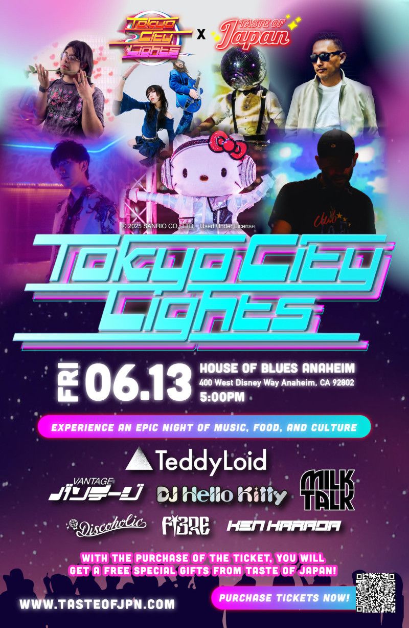 Tokyo City Lights - DJ Hello Kitty at House of Blues Anaheim, 13 June | Event in Anaheim | AllEvents