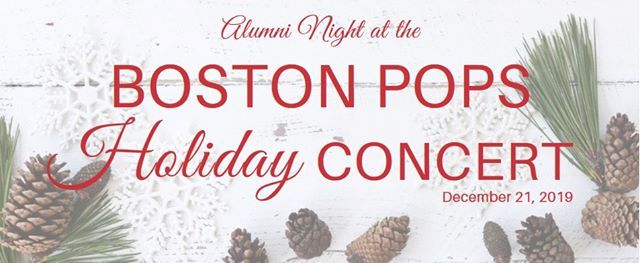 Sold Out Alumni Night At The Boston Pops Holiday Concert Manchester
