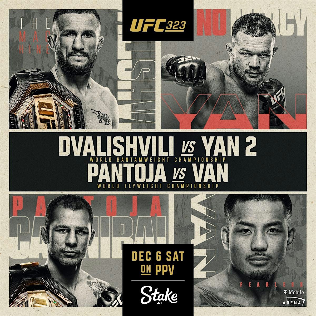 UFC 323: Dvalishvili vs Yan 2, 6 December | Event in Queens | AllEvents
