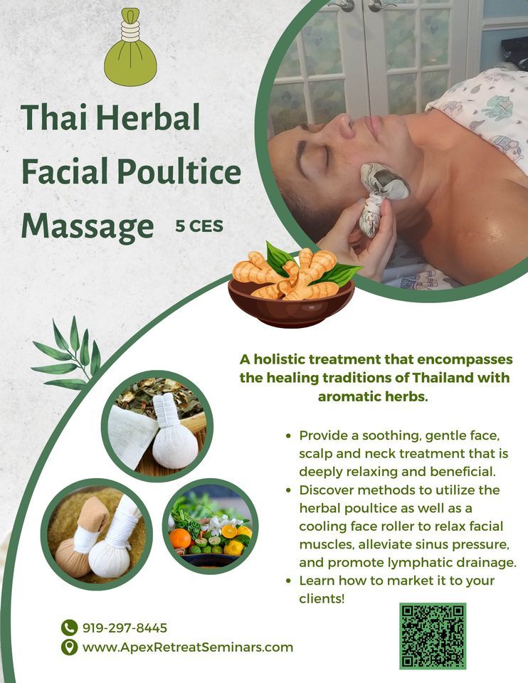 Herbal Poultice Facial Massage, The Healing Arts and Massage School