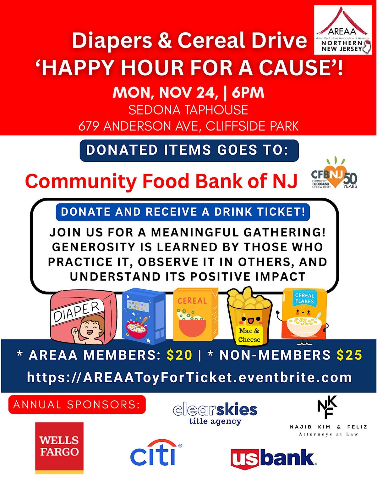 AREAA NNJ's Holiday Happy Hour | Event in Cliffside Park | AllEvents