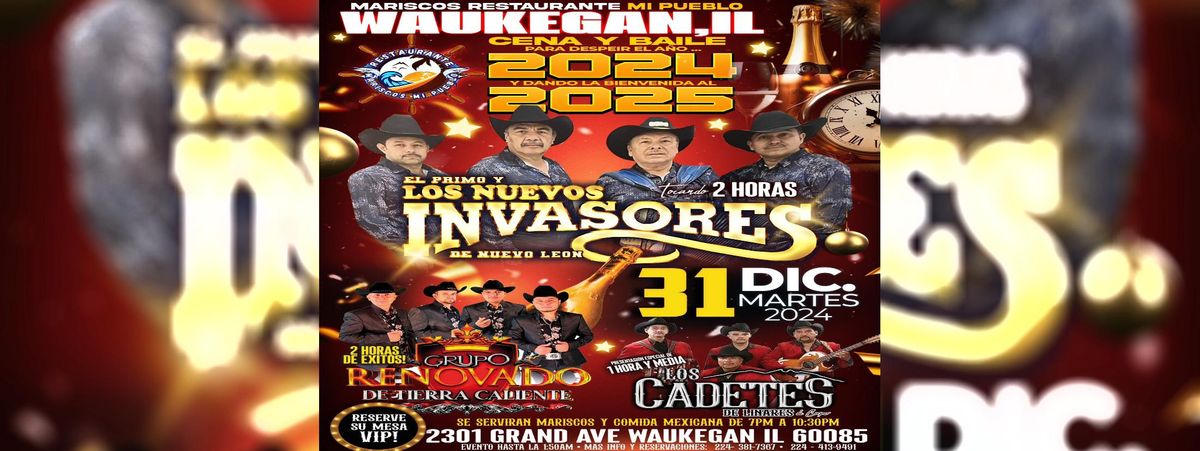 EL PRIMO Y LOS NUEVOS INVASORES DE NUEVO LEON, 31 December | Event in Waukegan | AllEvents
