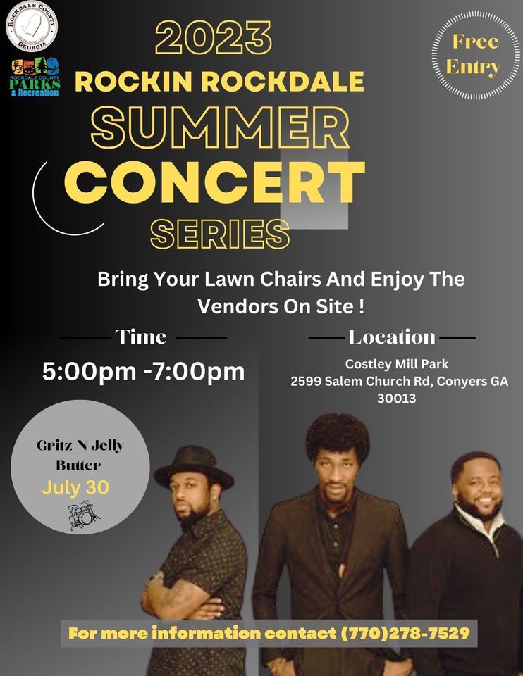 Summer Concert Series Gritz N Jelly Butter, 2599 Salem Church Rd NE