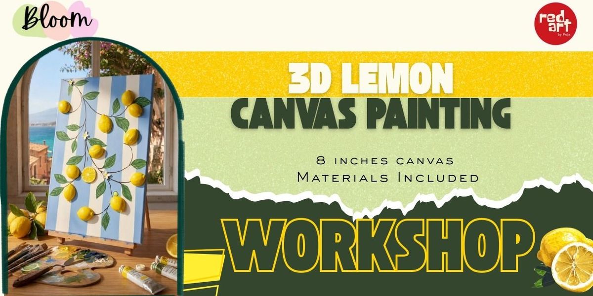 3D Lemon Canvas Painting Workshop