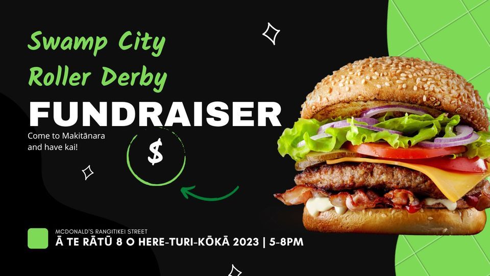 Swamp City Roller Derby Fundraiser, McDonald's Palm Nth. Rangitikei St