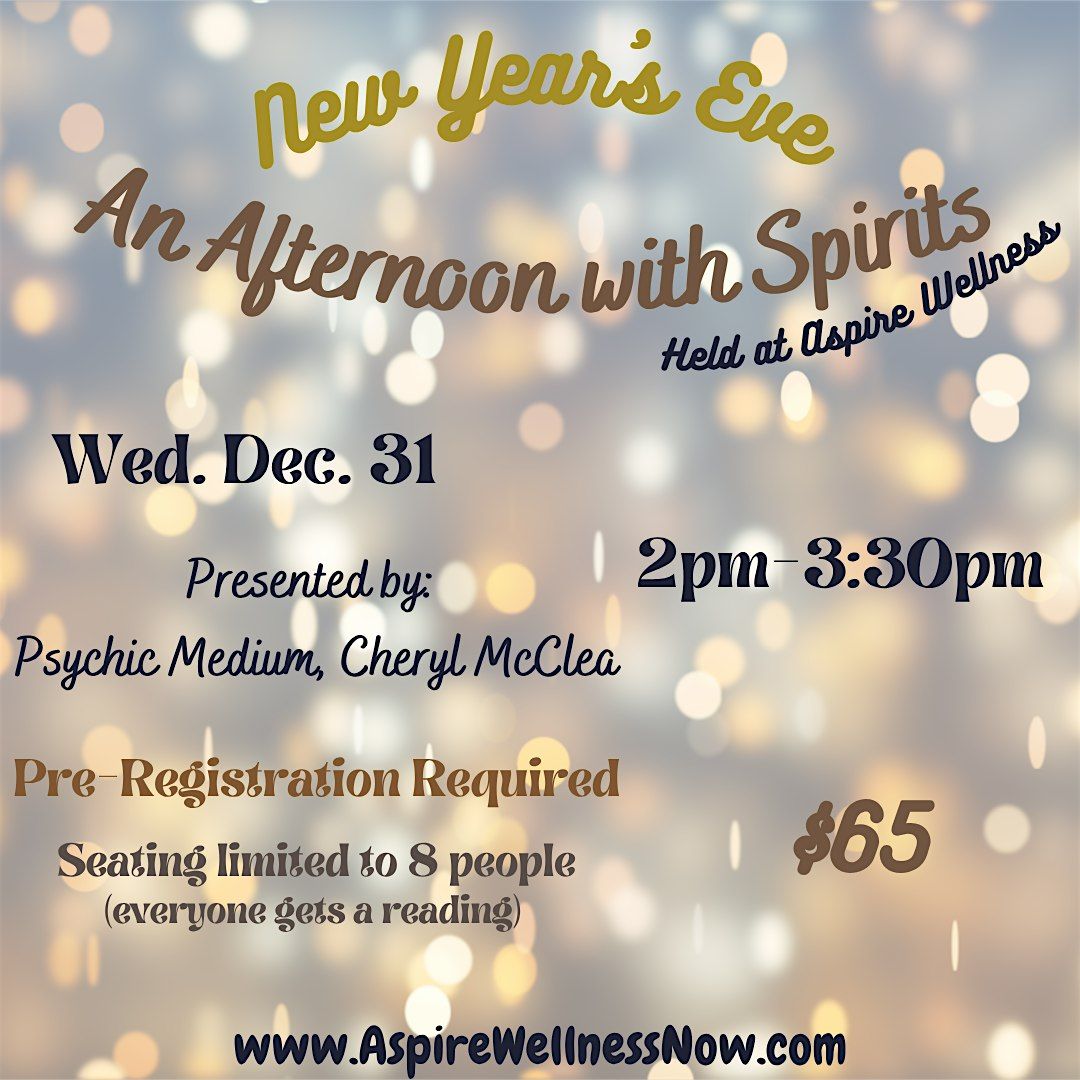 An Afternoon with Spirits: New Year's Eve Medium Event, 31 December | Event in Newark | AllEvents