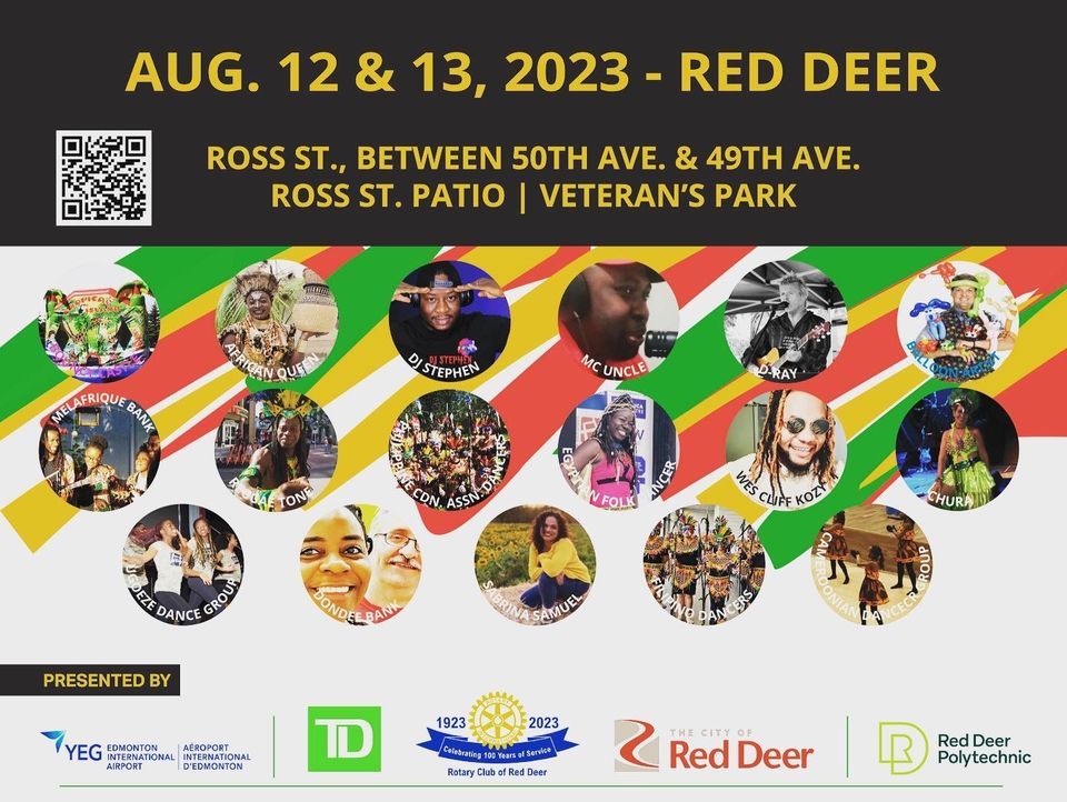 Afro Caribbean Festival, Ross St, Red Deer, AB T4N, Canada, 12 August to 13 August AllEvents.in