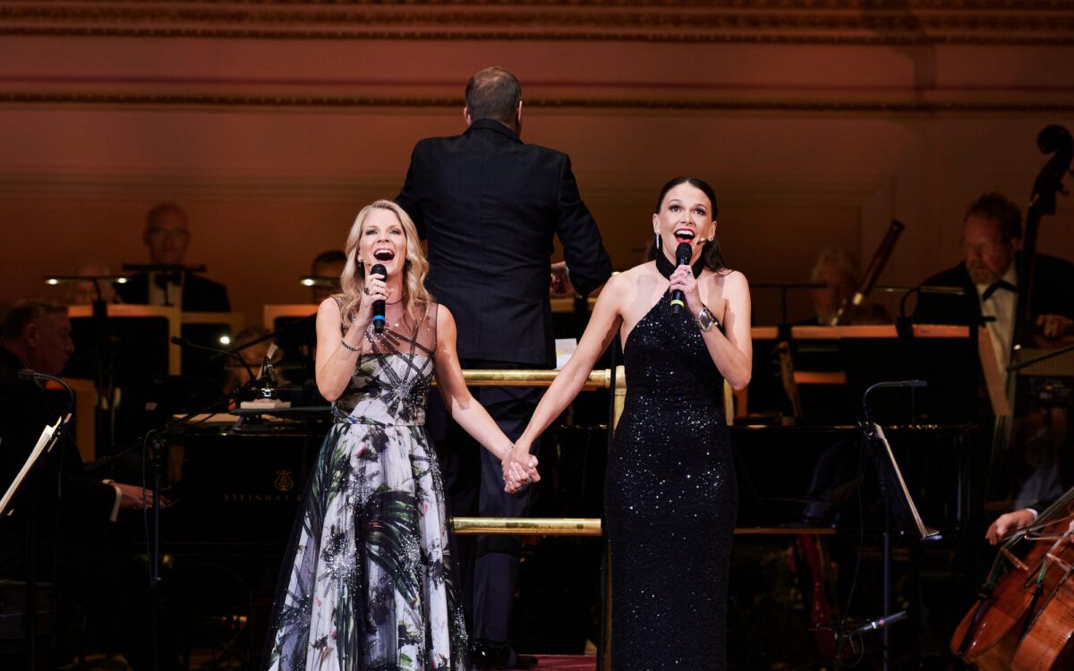 Boston Symphony Orchestra - Sutton Foster and Kelli O Hara at Koussevitzky Music Shed at Tanglewood, 18 July