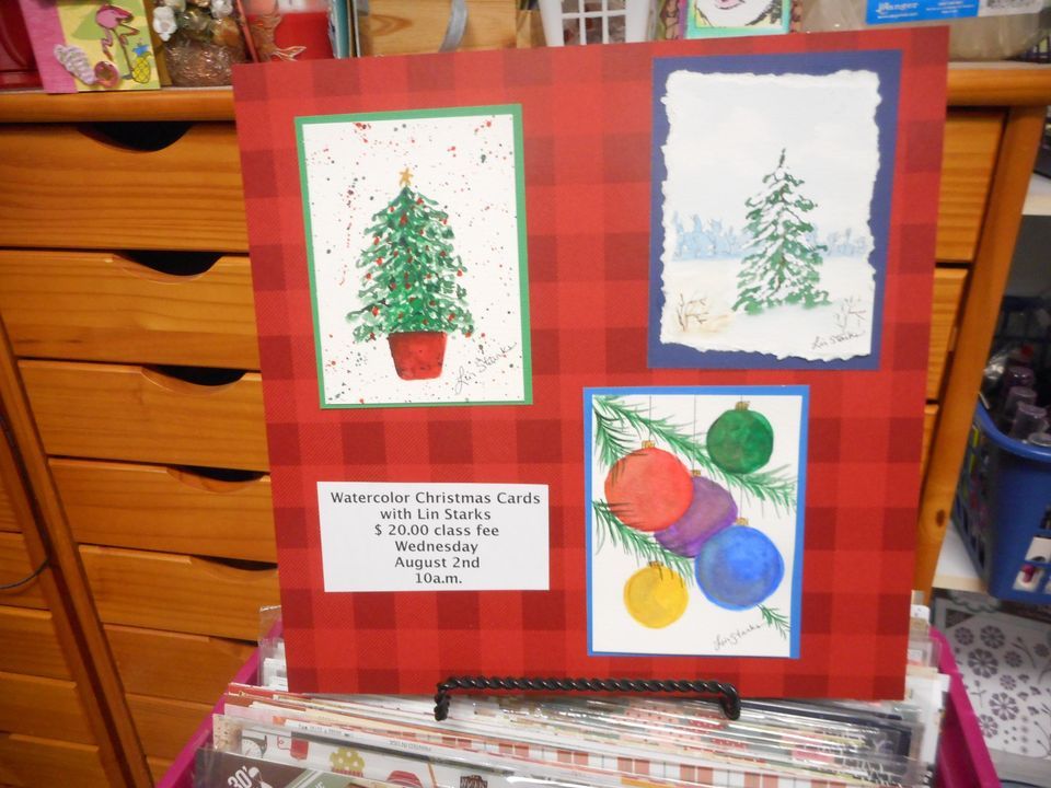 Christmas Water Color, Scrapbooks by the Sea, Myrtle Beach, 7 October