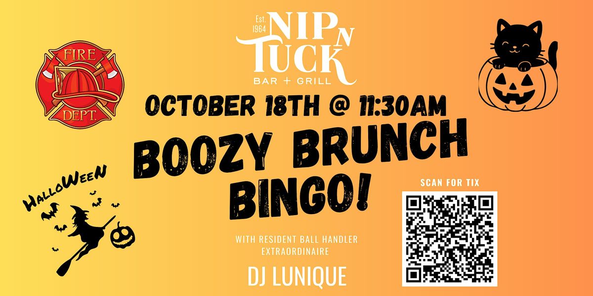 Boozy Brunch Bingo - Halloween Theme, Nip n Tuck Bar & Package Goods ...