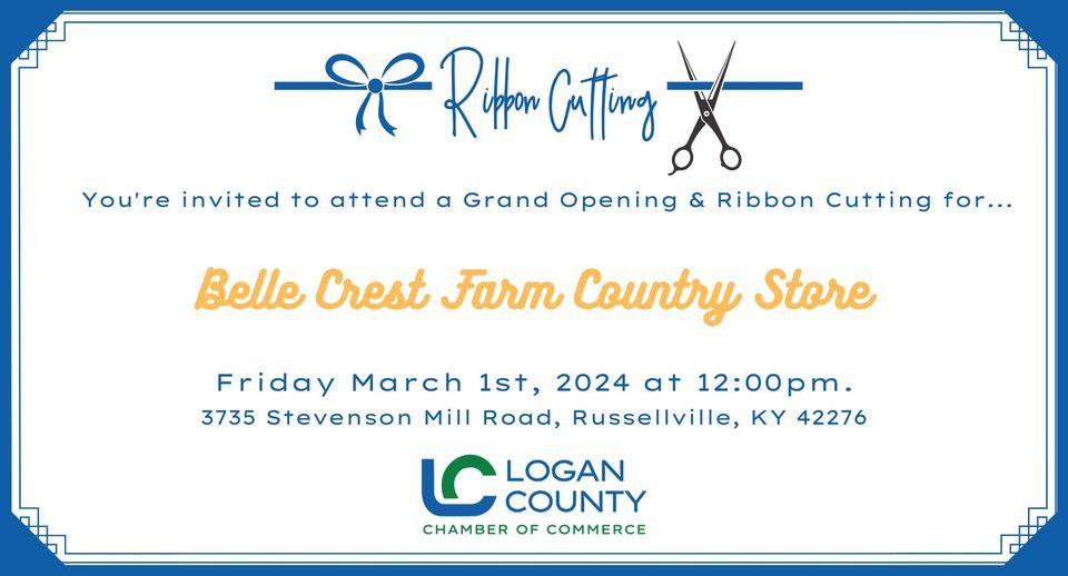 Ribbon Cutting Belle Crest Farm Country Store, 3735 Stevenson Mill Rd