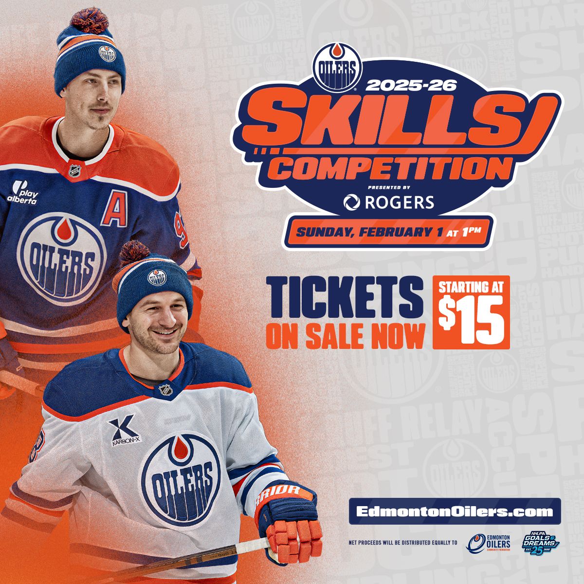 Edmonton Oilers Skills Competition at Rogers Place, 1 February | Event in Edmonton | AllEvents