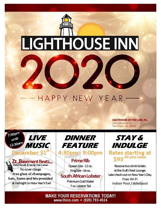 Greensky bluegrass announces thanksgiving & new year's run 2019 New Years Eve 2020 at Lighthouse Inn on Lake Michigan, Two Rivers