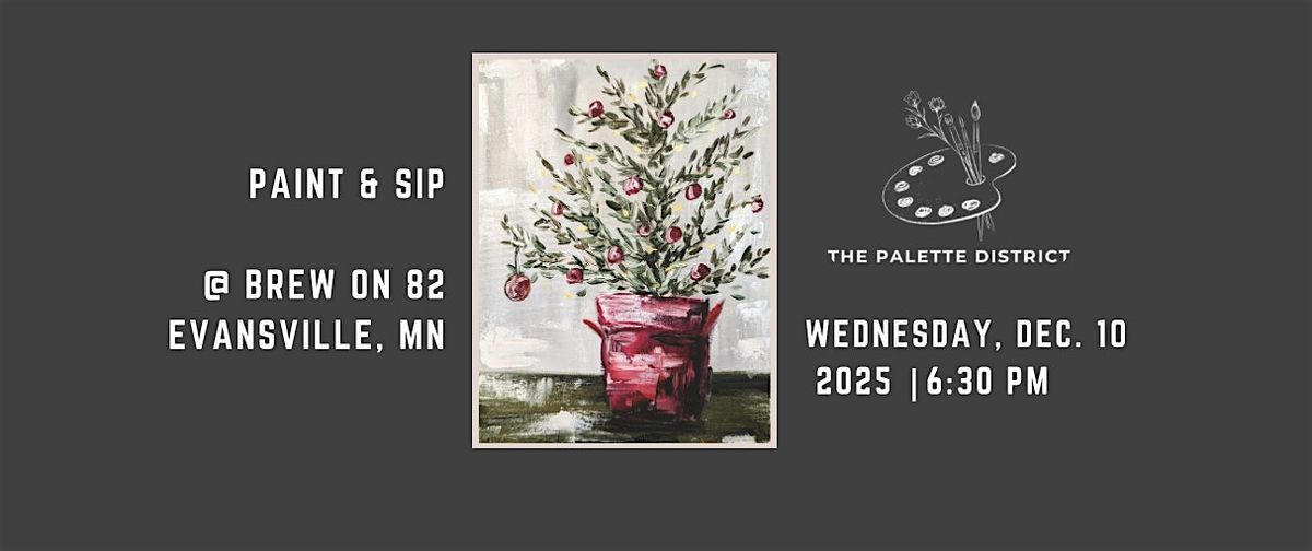Paint & Sip - Rustic Christmas Tree - Brew on 82 - Evansville, MN, 10 December | Event in Evansville | AllEvents