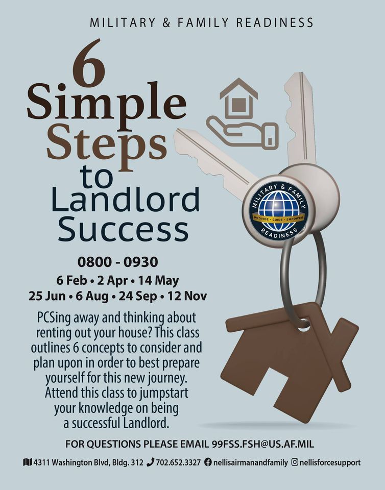 6 Simple Steps to Landlord Success, Nellis AFB Military & Family