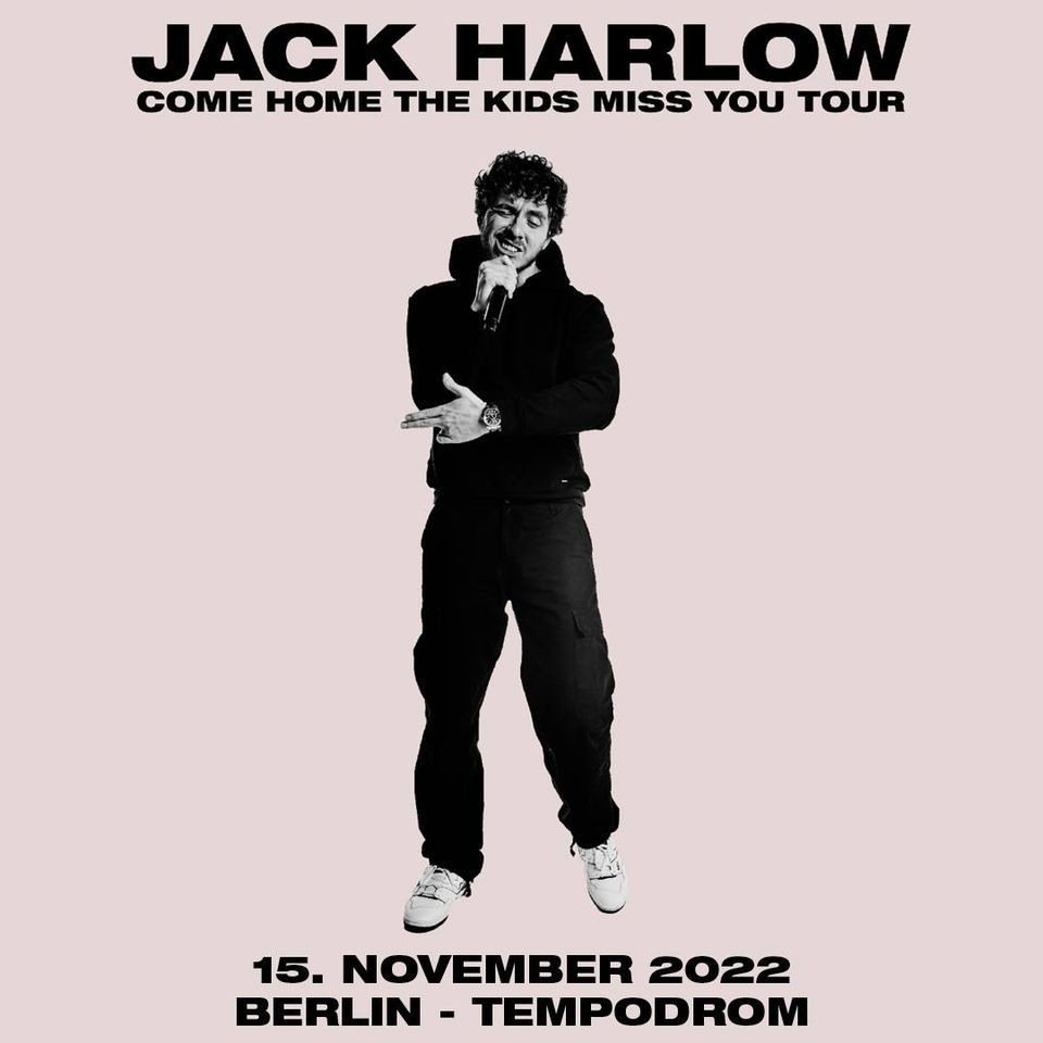 Jack Harlow Come Home The Kids Miss You Tour Berlin, Tempodrom
