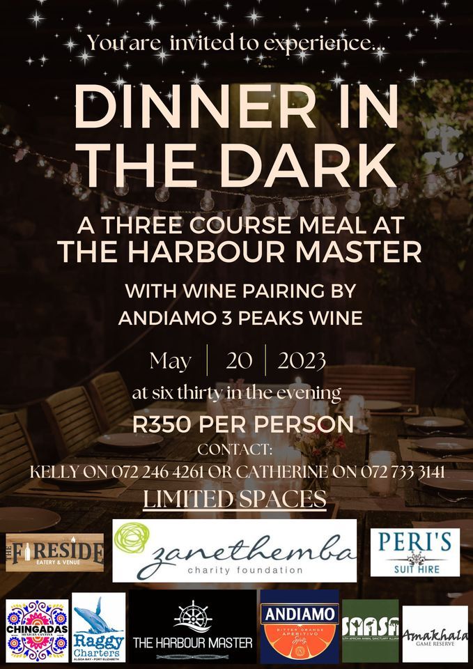 Dinner In The Dark The Harbour Master Port Elizabeth 20 May dinner-in-the-dark-the-harbour-master-port-elizabeth-20-may