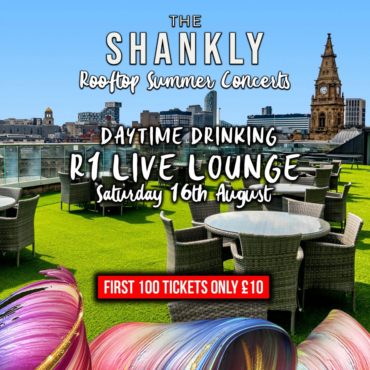 Rooftop Daytime Drinking - R1 Live Lounge Sessions , 16 August | Event in Liverpool | AllEvents