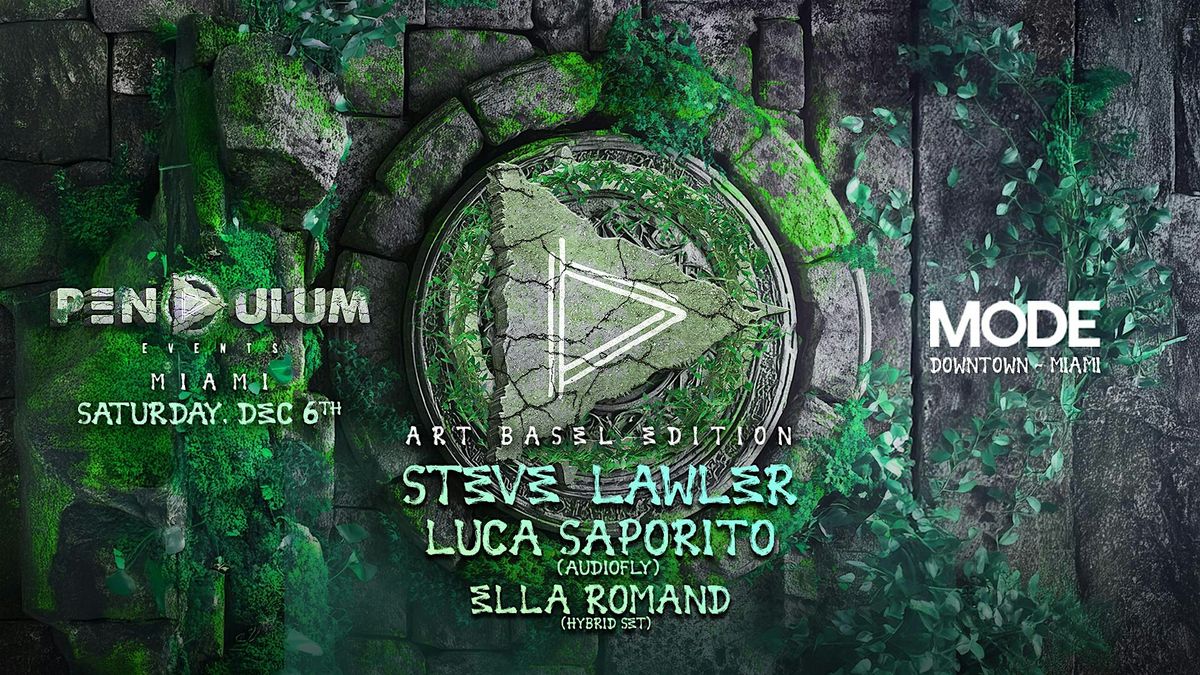 Pendulum by Steve Lawler (Basel Edition), 6 December | Event in Miami | AllEvents