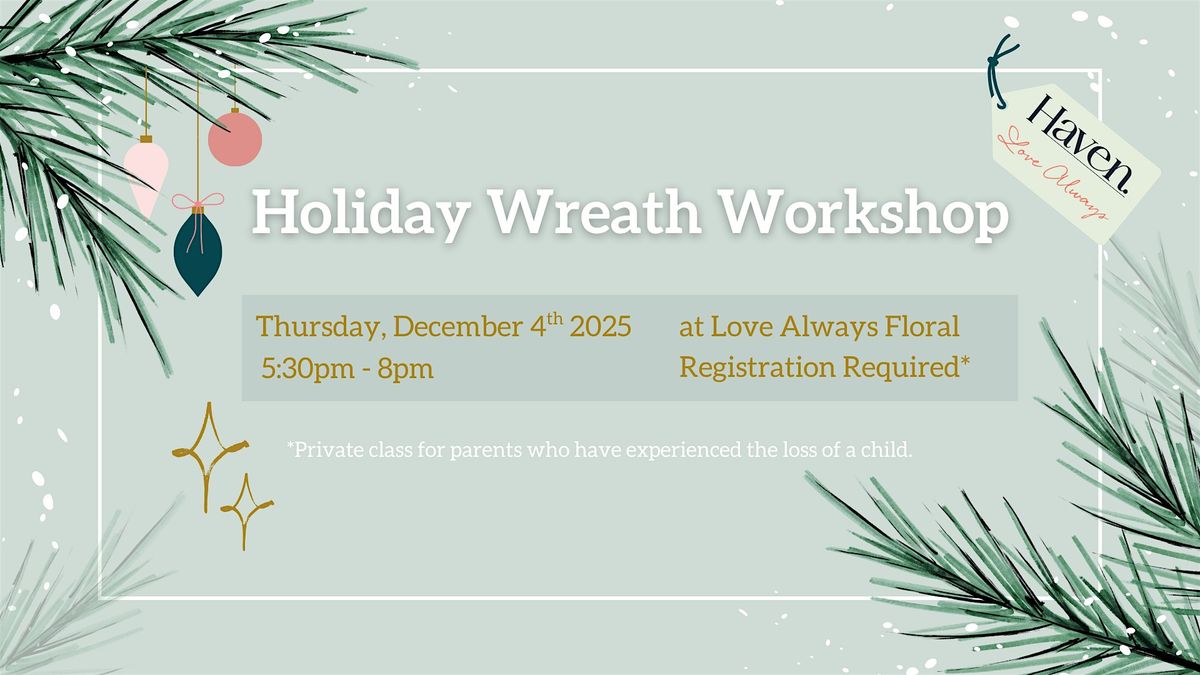 Holiday Wreath Workshop, 4 December | Event in Fargo | AllEvents