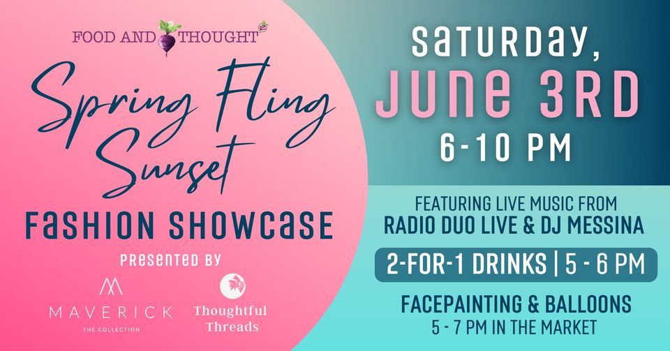 Spring Fling Sunset Fashion Showcase, Food and Thought 2, Naples, June