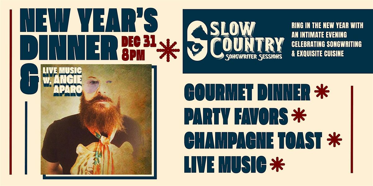 New Year's Eve Dinner & Songwriter Session with Angie Aparo, 31 December | Event in Hilton Head Island