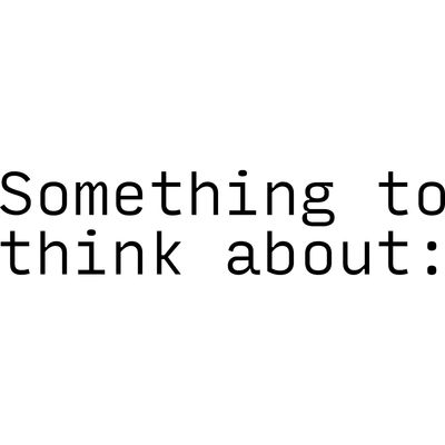 Something to think about: logo