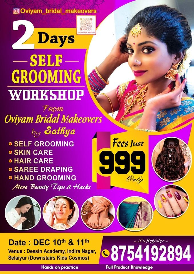 Self grooming workshop, Selaiyur, East Tambaram, Chennai, 10 December Self grooming workshop, Selaiyur, East Tambaram, Chennai, 10 December