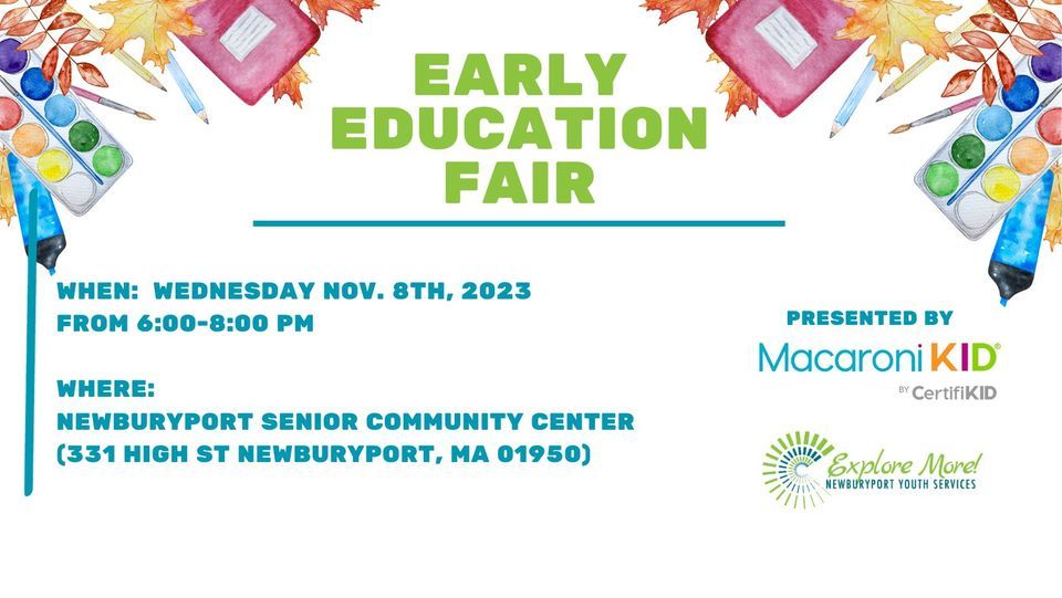 Greater Newburyport Early Education Fair, Newburyport Senior Center