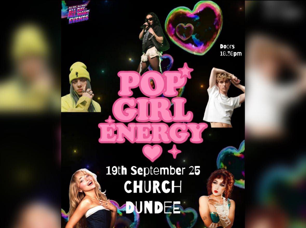 POP Girl Energy Club , 19 September | Event in Dundee | AllEvents