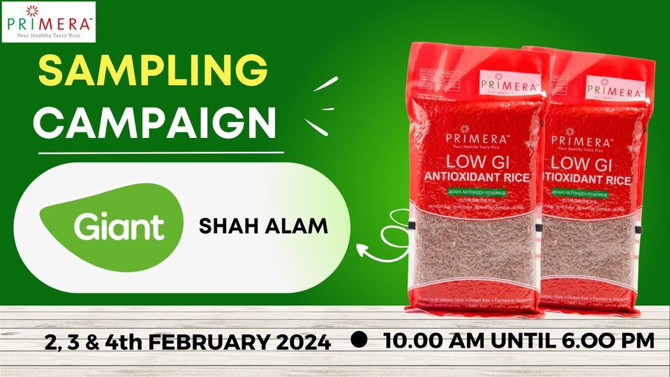 Primera Rice FREE Sampling at Giant Shah Alam, Giant Shah Alam, 2 ...