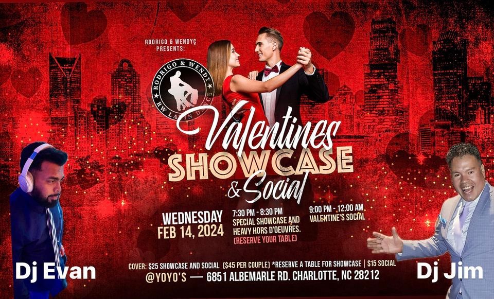 RW VALENTINE’S SHOWCASE & SOCIAL Feb 14th, 2024, Yoyo’s Entertainment