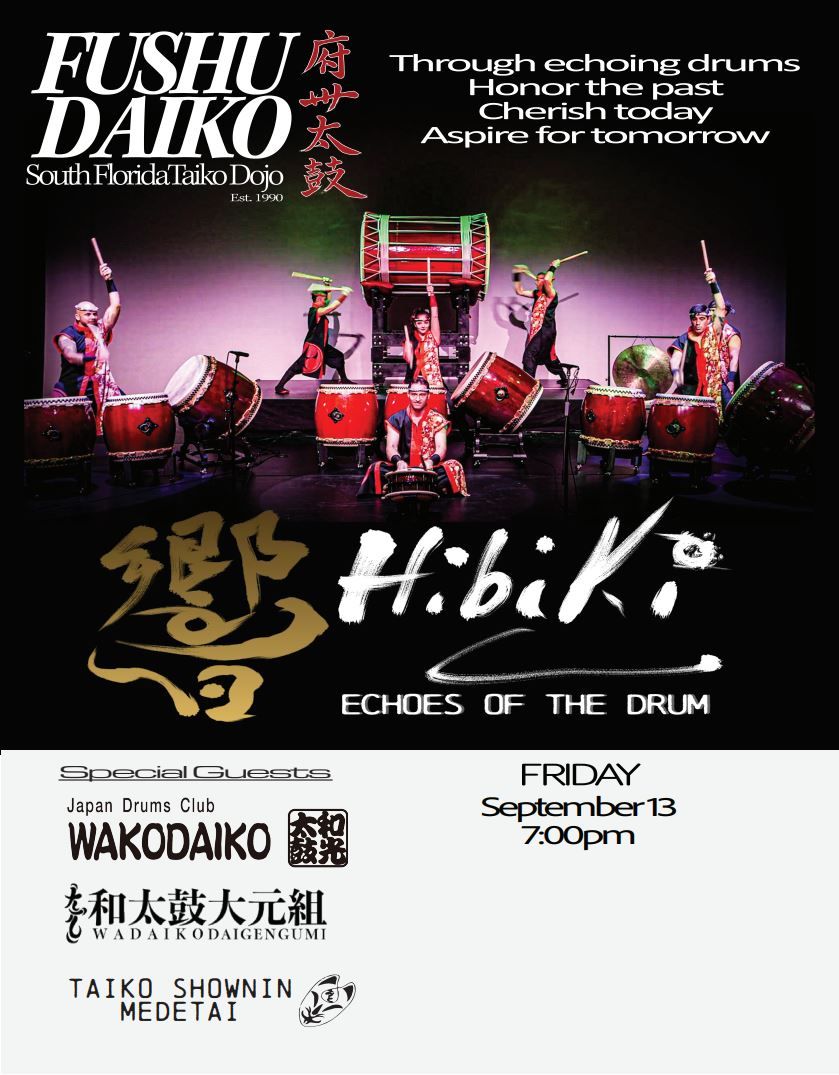 Fushu Daiko at Broward Center Amaturo, 14 September | Event in Fort Lauderdale | AllEvents