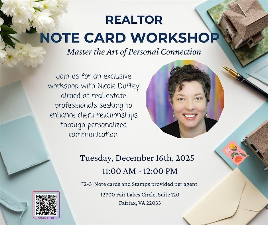 Realtor Note Card Workshop, 16 December | Event in Fairfax | AllEvents