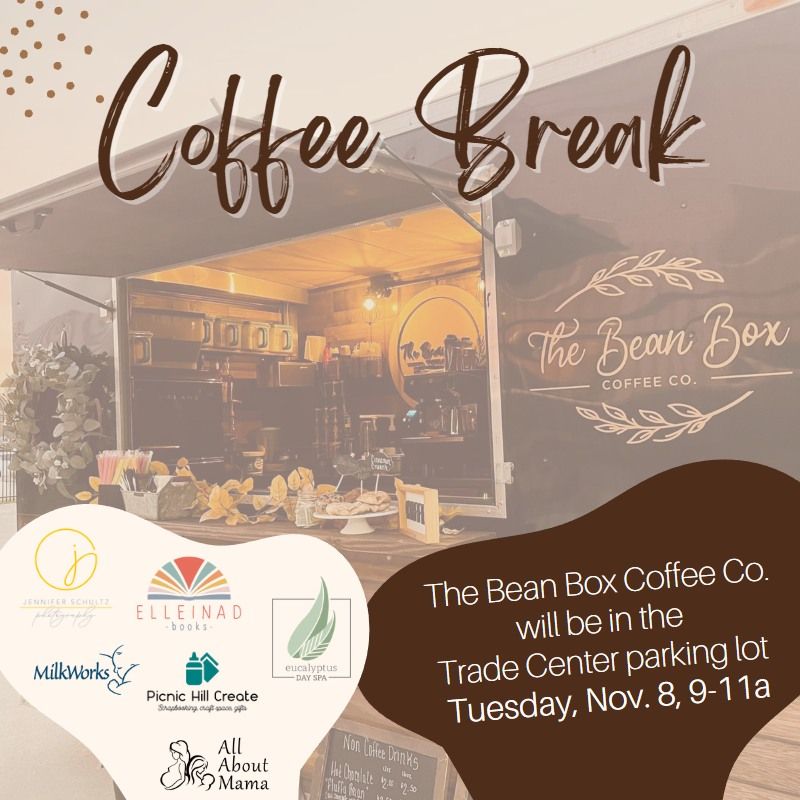 The Bean Box Coffee Trailer at Elleinad Books, Elleinad Books, Lincoln