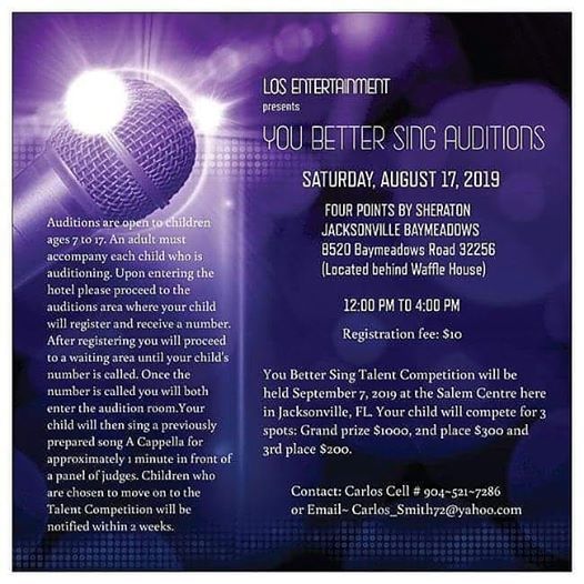 You Better Sing Auditions At Four Points By Sheraton - 