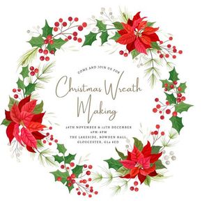 Christmas Wreath Making - Bowden Hall