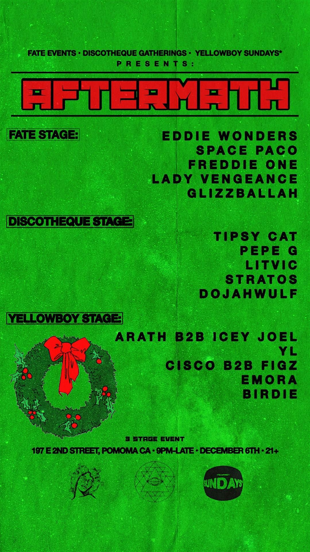 AFTERMATH, 6 December | Event in Pomona | AllEvents