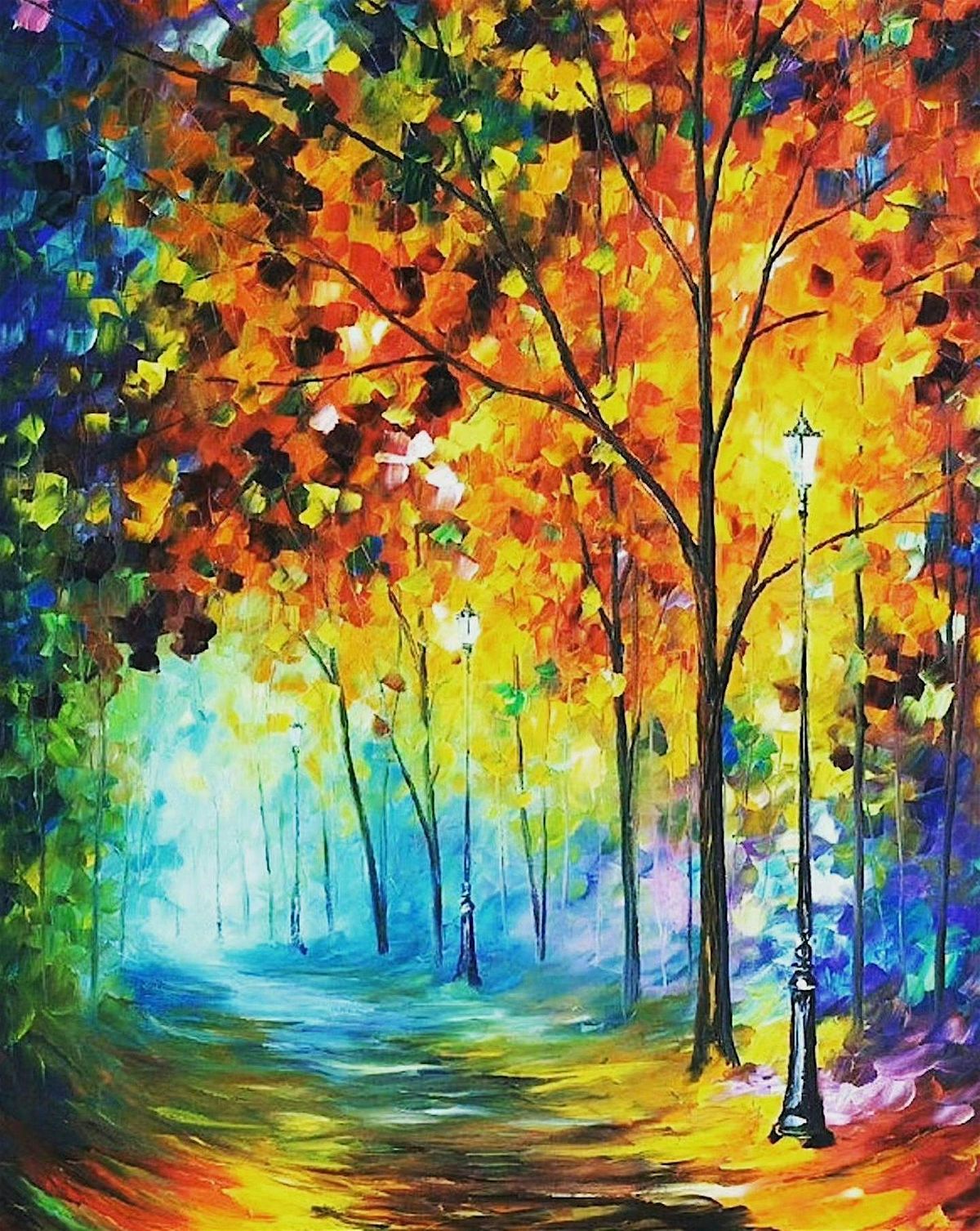 Changing Leaves - Paint & Sip @ DBO Creative Circle | Event in Clarksville | AllEvents