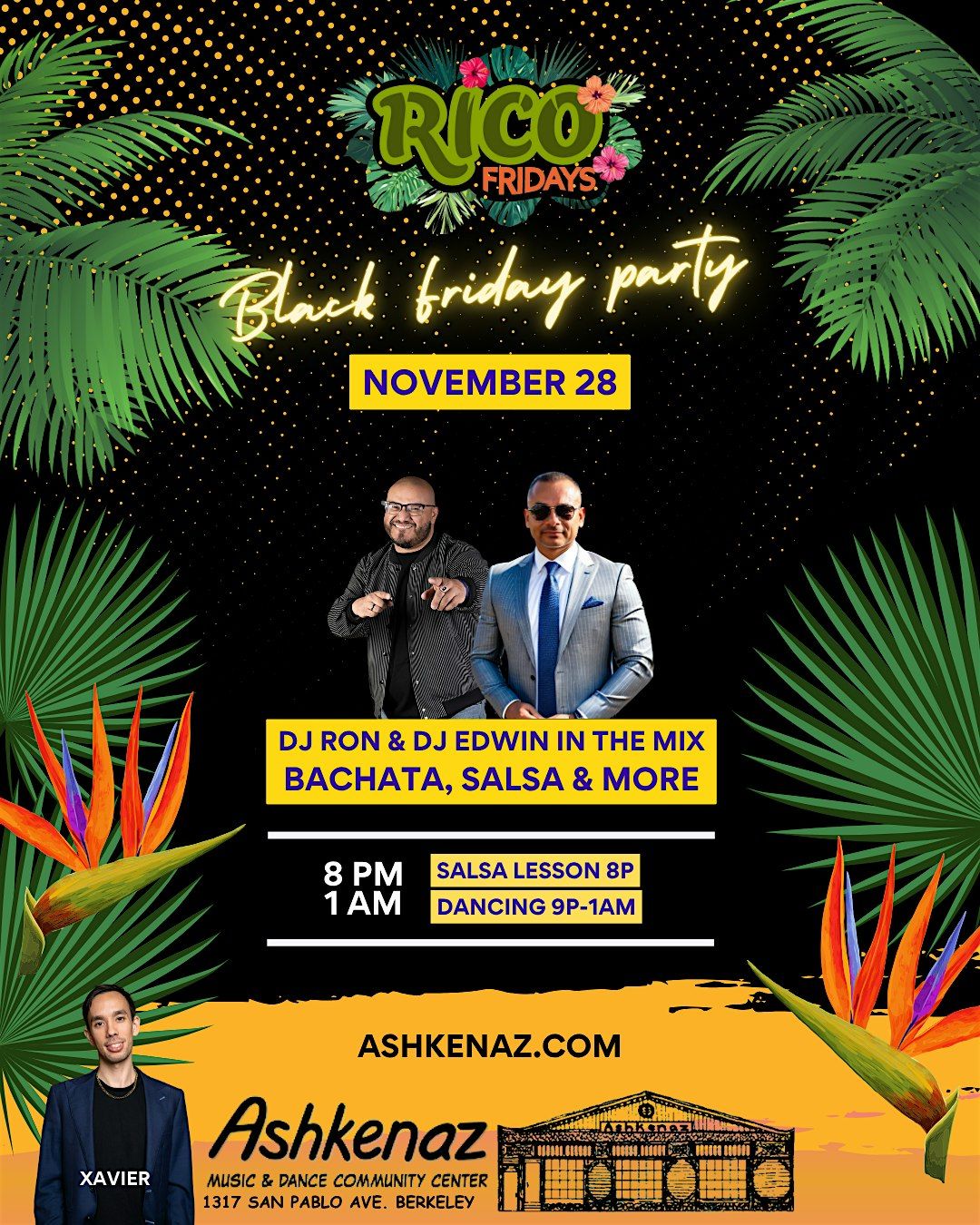 RICO Friday- Fall Latin dance party on BLACK FRIDAY! | Event in Berkeley | AllEvents